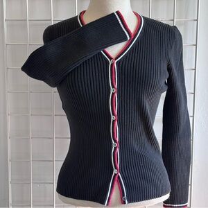 LINDA LUCIA Vintage V neck Cardigan Sweater